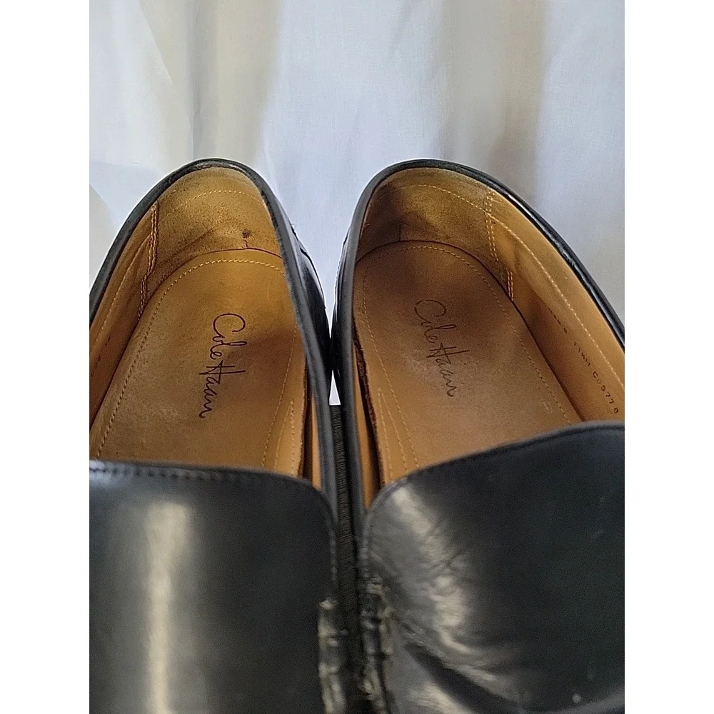 Cole Haan Black Leather Driving Loafers Air‎ Mens Size 11.5M c05778 x c08 10